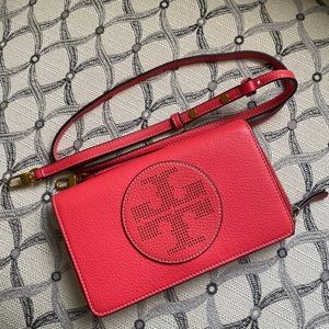 Tory Burch Coral Wallet Crossbody